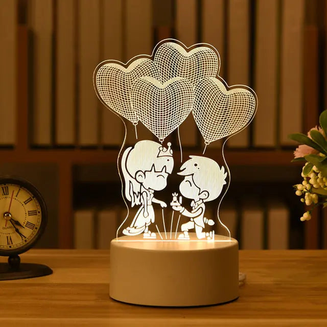 Acrylic 3D USB Desk Lamps at Lampz Store