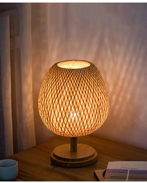 Handmade Bamboo Rattan Table Lamps at Lampz Store